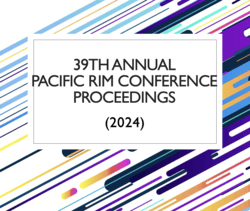 decorative cover for 39th Annual Pacific Rim Conference Proceedings